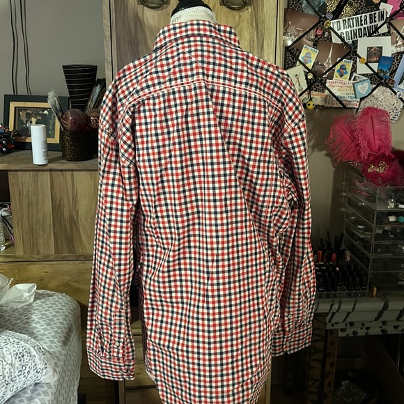 Tommy Hilfiger Plaid Long Sleeve Shirt - XXL - Picture 3 of 5